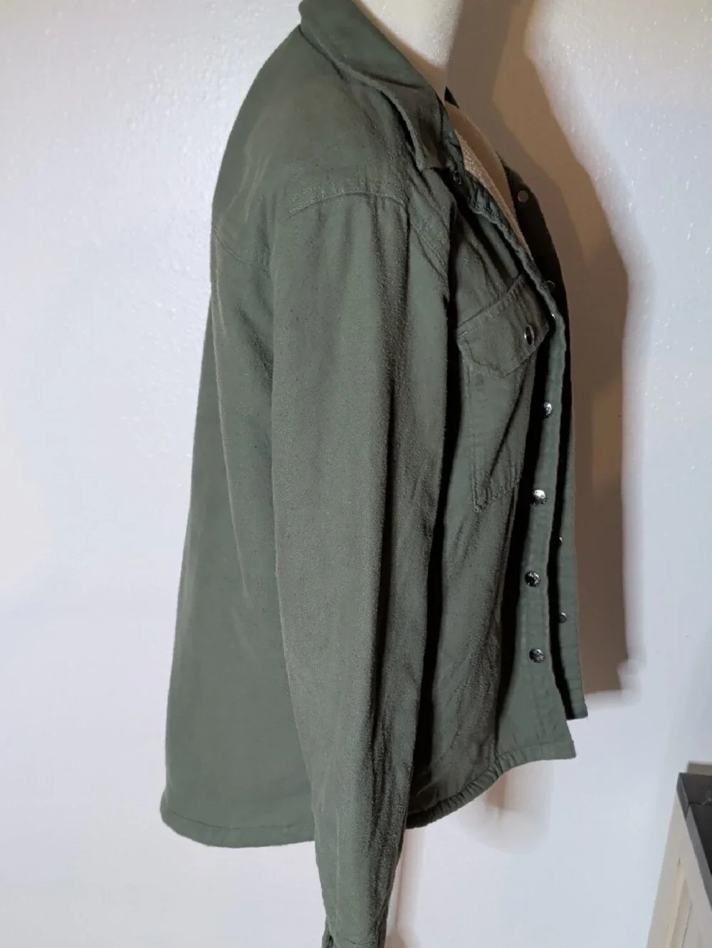 The North Face Olive Green Sherpa-Lined Field Jacket